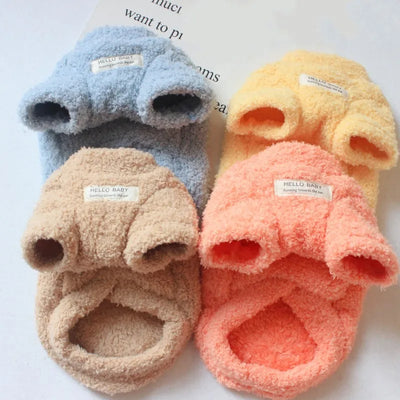 Winter Dog Warm Clothes Pet Dog Sweater for Small Dogs Plush Dog Coat Soft Puppy Jacket Chihuahua Bichon Clothing Cat Clothes