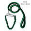 130cm Super Strong Coarse Nylon Dog leash Army Green Canvas Double Row Adjustable Dogs Collars For Medium Large Dogs Leashes Set