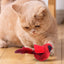 Bird Sound Cat Toy Interactive Cat Kicker Flapping Bird Vivid Bird Chirp Tweet Indoor Kitty Kitten Exercise Toys Rechargeable