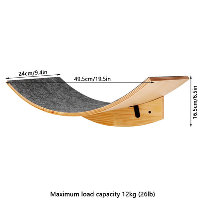 1 Piece Wall Mounted Cat Hammock Cat Jumping Platform for Rest with Scratching Post for Climbing and Grinding Claws Cat Supplies