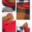 Plaid Dog Hoodie Christmas Pet Clothes Fleece Sweater with Leash Hole for Small Medium Dogs, Soft Winter Warm Dog Sweatshirt