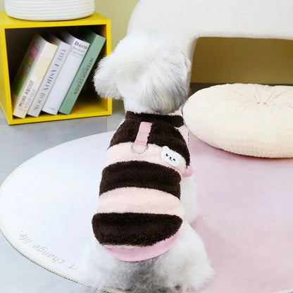 Soft Coral Fleece Cat Shirt Dog Vest Pet Dog Clothes for Small Dogs Puppy Clothing Pet Sweater Spring Autumn Winter Pet Outfits