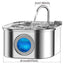 Stainless Steel Cat Wireless Drinking Fountain Rechargeable Automatic Inductior Circulation Filter Silent Pet Drinking Bowl