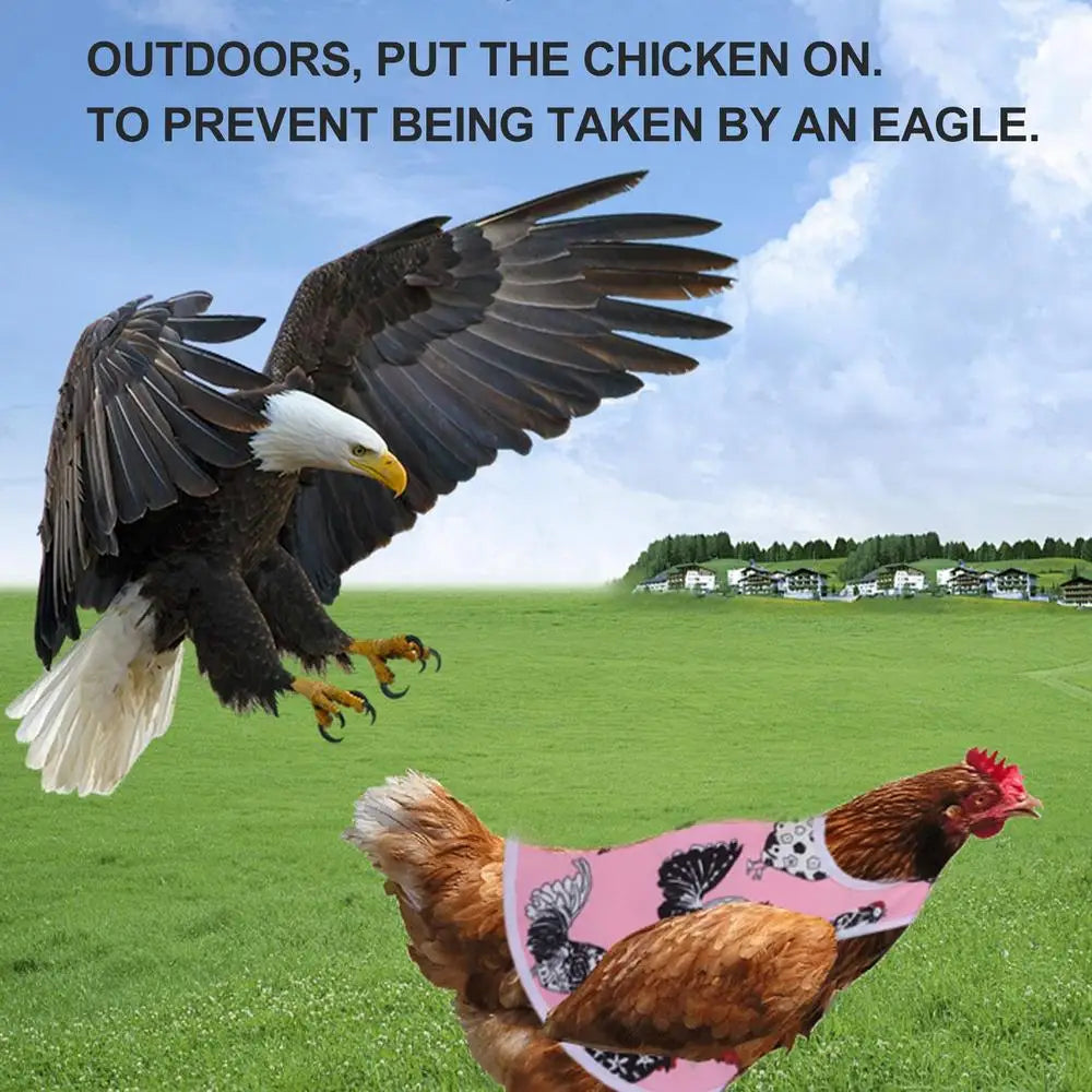 Chicken Saddle For Hens Breathable Feather Protector Chicken Pecking Guard Comfortable Chicken Clothes Wing Back Protector