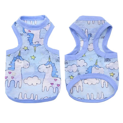 2023 New Classic Stripe Shirt Dog Clothes For Small Dogs Summer Chihuahua Tshirt Cute Puppy Vest Yorkshire Terrier Pet Clothes