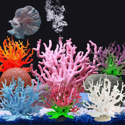 Aquarium Coral Simulation Fish Tank Plants Landscape Decoration Multiple Colour Aquarium Decor Aquariums Freshwater Accessories