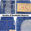 Dog Jeans Jumpsuit for Small Medium Large Dogs Adjustable Pet Denim Clothes Costumes Vintage Washed Dog Pants Overall for Dogs