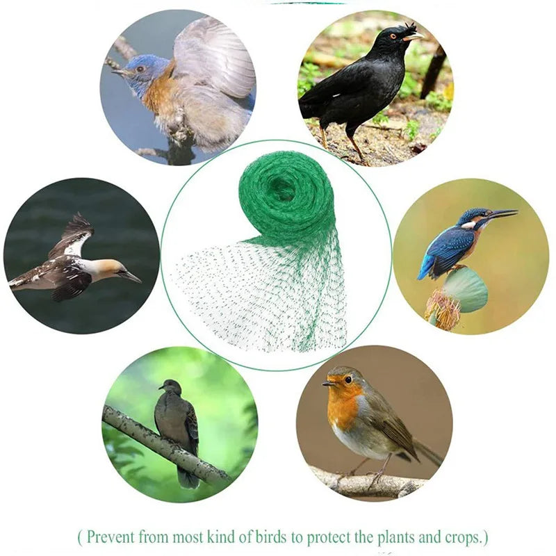 Garden Netting Green Woven Mesh Protect Plants Fruits Flowers Trees Stretch Fencing Durable Net Stops Birds Animals