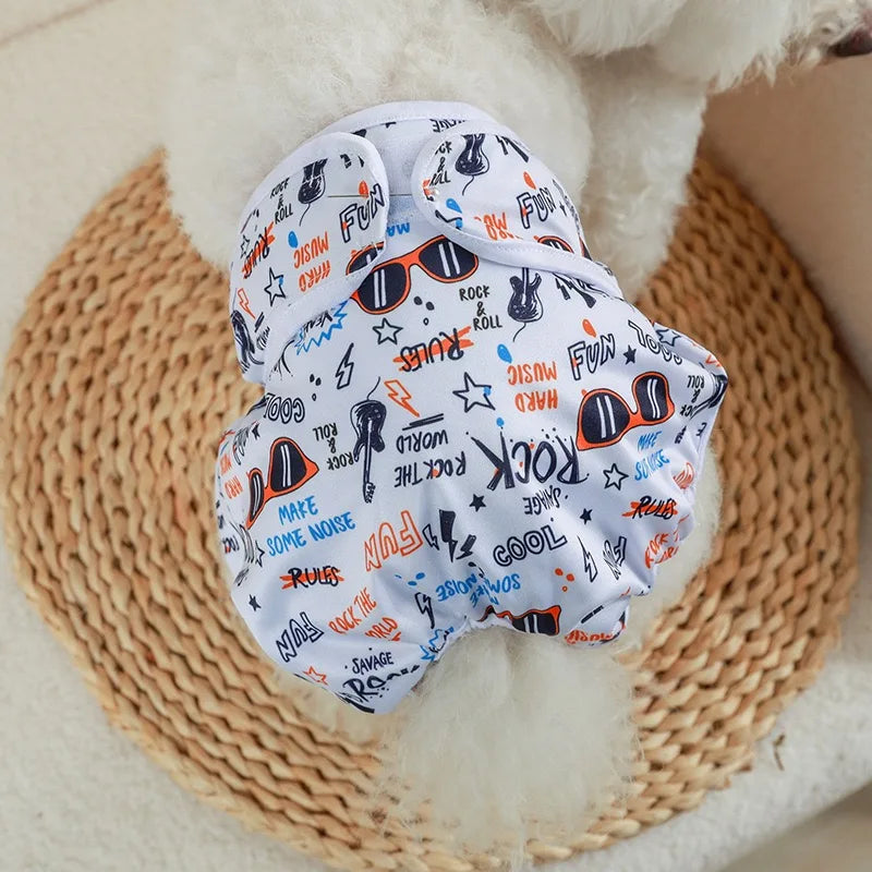 Cute Print Waterproof Physiological Pants Diapers Cotton Underwear for Small Puppy Safety Panties Breathable Girl Cat Clothes