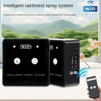 WiFi Control Intelligent Reptile Spray Humidifier Timer Automatic Mist Rainforest Timing Spray System Kit Irrigation Sprinkler