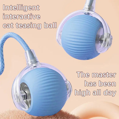Smart Rolling Cat Toy Ball Relieve Kitten Boredom Automatic Shutoff Rechargeable Creative New Kitten Chasing Toy Electric Ball