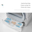 Large Fully Closed Semi-Automatic Cat Litter Box Easy Clean with Durable Plastic Hand-Pulled Shovel Accessory Cat Toilet