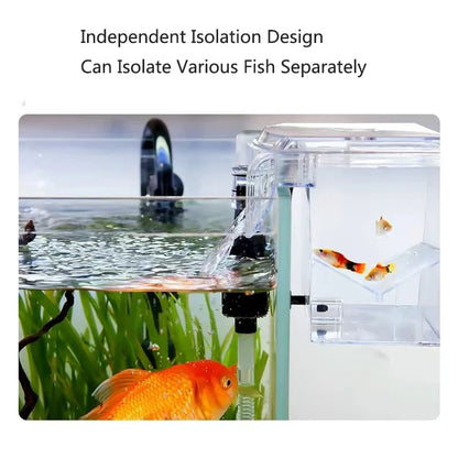 ﻿ High Transparent External  Aquarium fish breeding box juvenile fish tank isolation Betta fry spawning apparatus Tropical fish