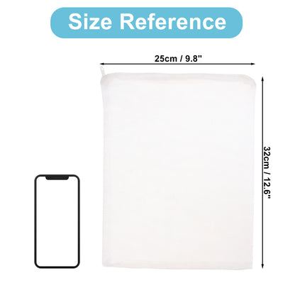 UXCELL Aquarium Filter Media Bags Fine Zipper Mesh Filter Bags Mesh Zipper Bags for Activated Carbon Resin Filters