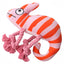 Dog Plush Toy Cross Border Plush Filled Striped Chameleon Lizard Squeaking Pet Toy Dog Toy Fleece Squeak Toys