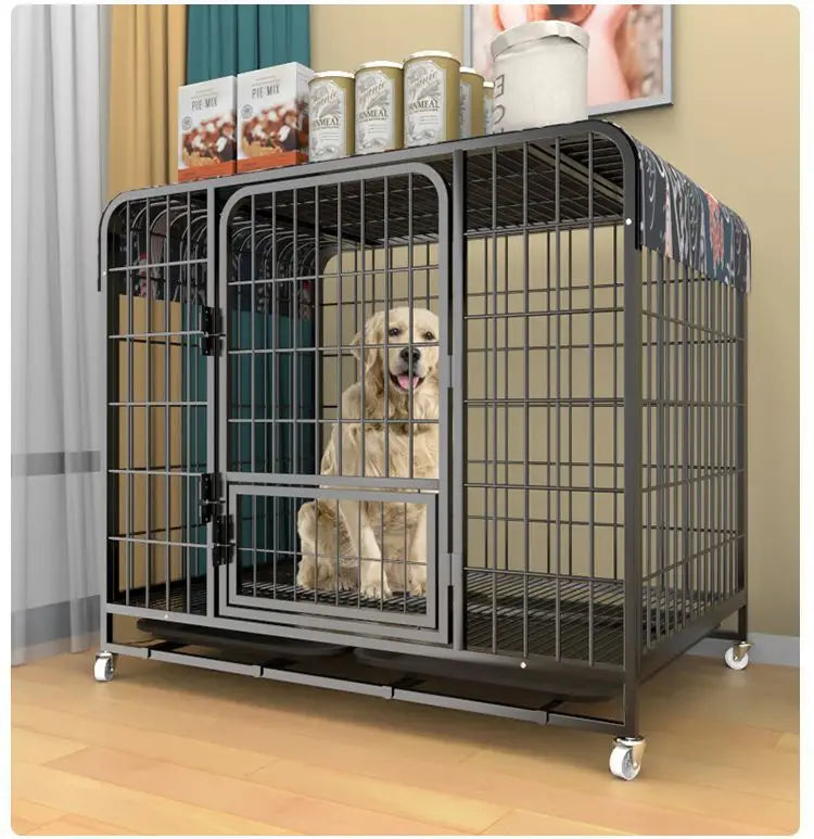 Dog cage Dog cage Large dog Strong mobile dog cage Horse dog Husky special dog cage Bold and thicker