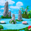Simulated Moss Small Rockery Aquarium Ornaments Decoration Artificial Resin Pool for fish Tank Creative Ornament Background Home