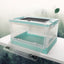 Foldable Reptile Feeding Box Anti-Drop with Screen Ventilation Spider Lizard Reptile Terrarium Hatching Container Habitat