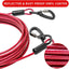 Steel Wire Dog Tie Out Cable, Dog Runner for Yard, Durable Superior Clips, Pink Dog Chains, 10-50ft