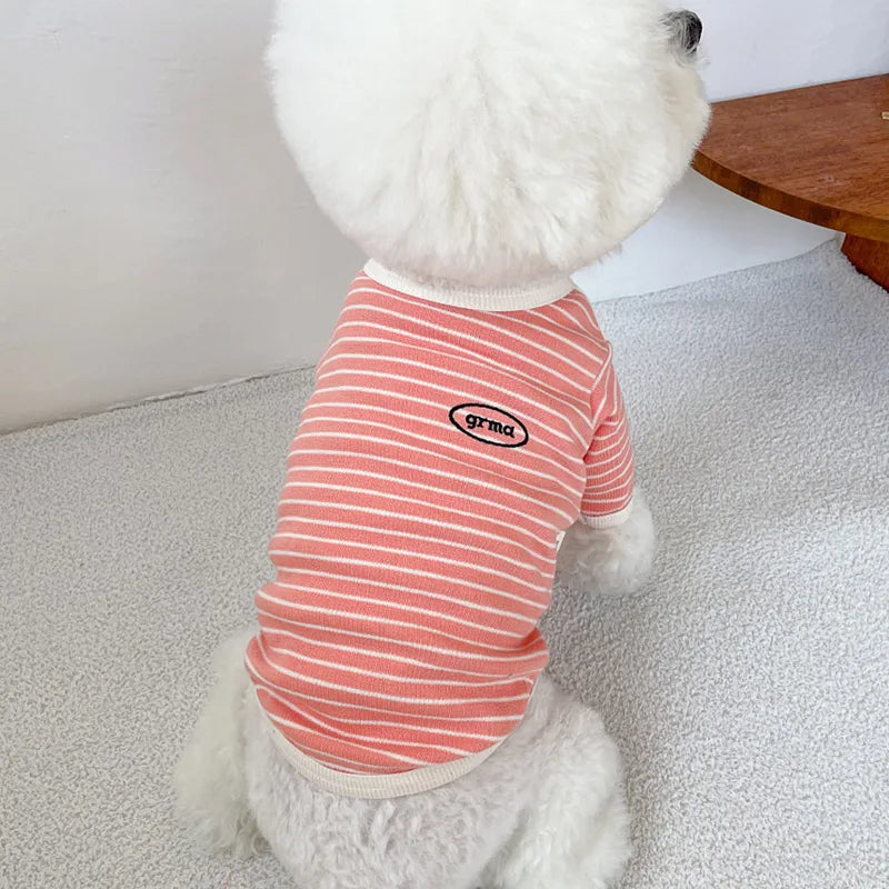 Dog Clothes for Small Dogs Cotton Dog Vest All Seasons Soft Dog Undershirt Chihuahua Bichon Costume Puppy Hoodie Dog T-Shirt