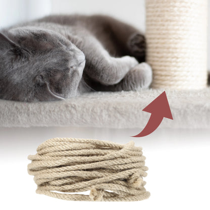UXCELL Cat Natural Sisal Rope Scratching Rope Post Tree Replacement Climbing Frame Sofa protector Robe 6mm Cat Accessories
