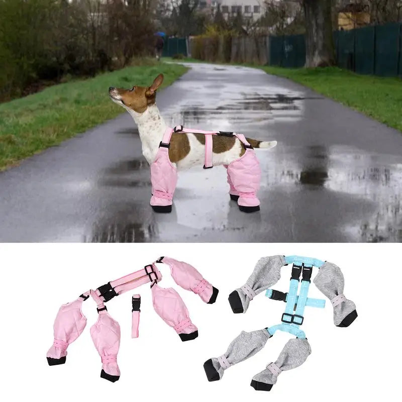 Dog Boot Waterproof Leggings For Paw Protection Dog Snow boots For Winter Dirty-Proof Anti-Fall Pets Outdoor Walking Supplies
