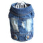 Pet Clothes for Small Medium Dogs Cool Dog Denim Jacket Puppy Sleeveless Dark Washed Jeans Costume Spring Lapel Pet Coat