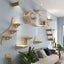 Cat Hammock Set Wall Mounted Cat Climbing Wooden Shelves and Jumping Platform Scratching Post for Cat Playing and Sleeping
