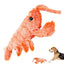 Dog Plush Chew Toy USB-Charged Pet ChewingToy Floppy Lobster Dog Toy Washable Cute Cat Toys For Puppy Dog Cats For Home Outdoor