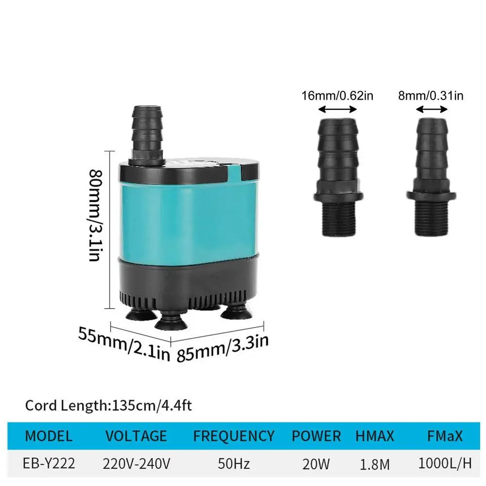 Pond Pump Anti-leakage And Water Proof Pond Pump Water Fountain Pump With No Pollution Water Pump For Fountains Aquarium Fish