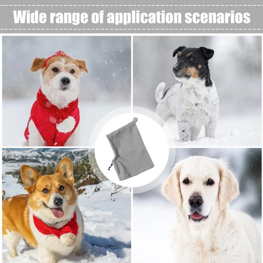 Dog Snood Head Wrap Dog Hats Winter Hat With Noise Protection Thick And Warm Winter Hat Dog Ear Cover For Hiking Camping