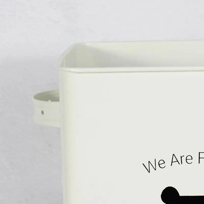 Pet Food Storage Bin Tank Container For Pet Food Storage Metal Portable Dog Food Bucket For Pet Foods Tablets Laundry Detergent