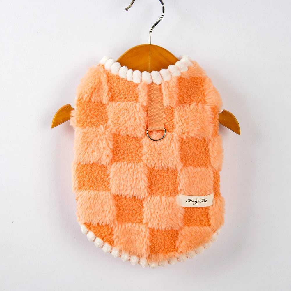 Autumn Winter Puppy Dog Cat Coat Jacket with Buckle Warm Fleece Pet Clothes for Small Dogs Shitzu Chihuahua mascotas Clothing