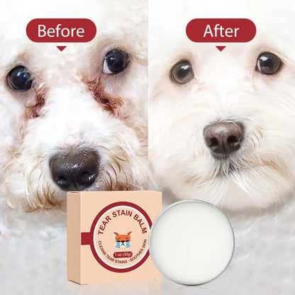 30g Pet Tear Stain Remover Cat Dog Eye Cleaner Cream Pet Eye Stain Cleaner Ointment Natural Tear Stain Remover Pet cleaning tool