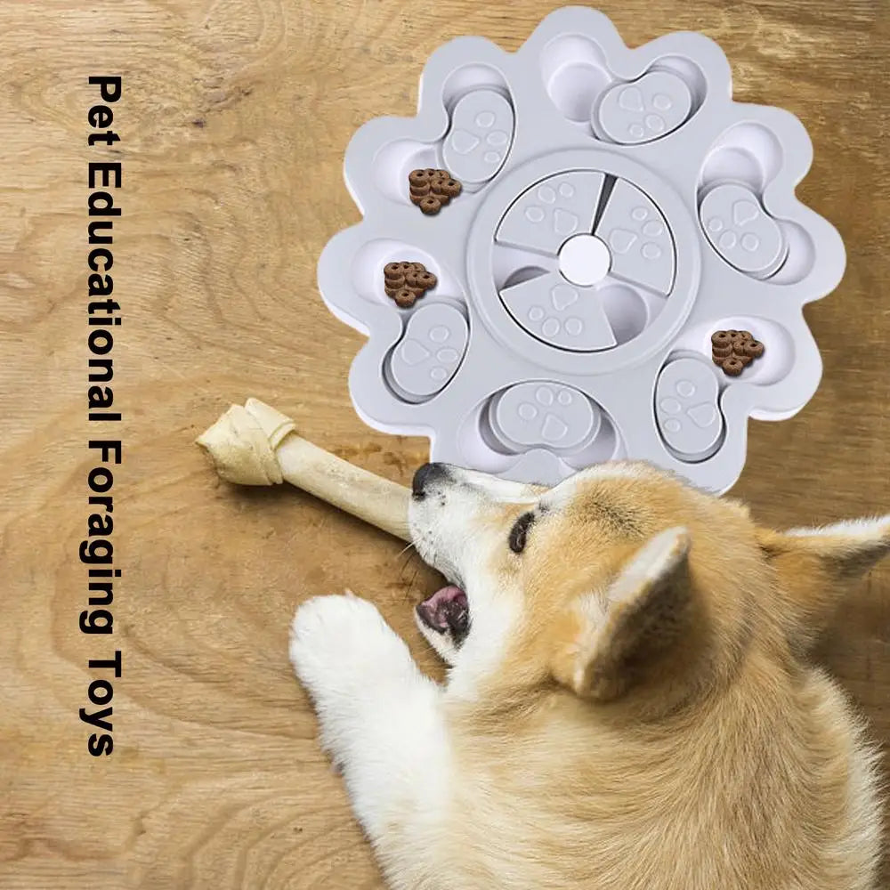 Dog Puzzle Toys Anti-slip Dog Puzzle Toys Blue/Pink/Grey Dog Interactive Toys  For Brain Stimulation And IQ Training