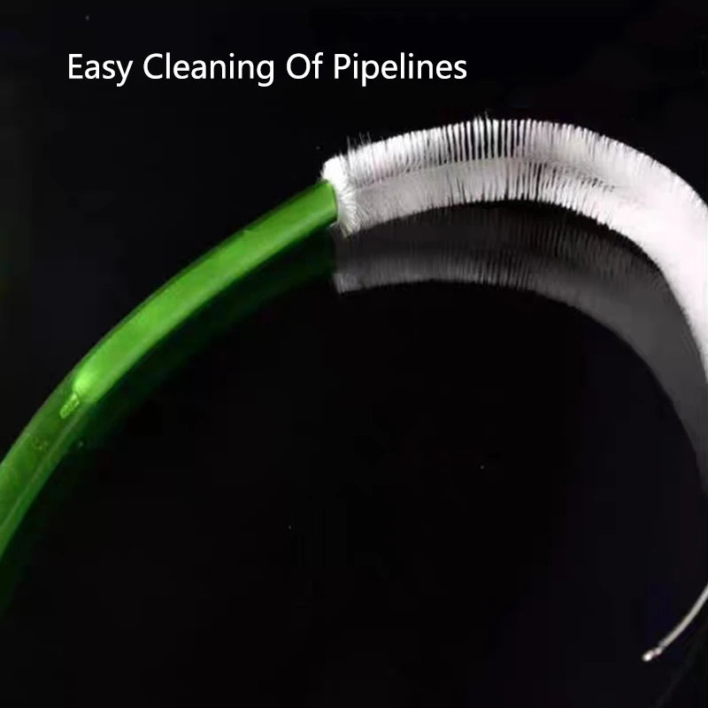 Aquarium Tube Pipe Cleaning Brush Stainless Steel Water Filter Air Tube Flexible Hose Aquarium Accessories Long Bristle Brush