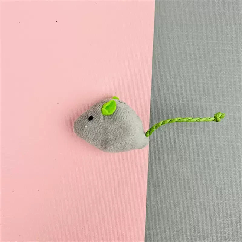 Pet Toy Mice Cats Catnip Toys Interactive Fun Plush Mouse Cat Toy For Kitten Colorful Cute Plush False Mouse Pet Cat Accessories