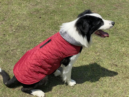 Warm Fleece Collar Dog Coat Jacket Double-Sided Winter Dog Coat Waterproof Puppy Clothing For Small Medium & Large Dogs Supplies