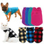Spring Autumn Vintage Plaid Warm Fleece Pet Dog Cat Clothes Autumn Winter Thickened Vest Coat Small Medium Costume Traction Ring