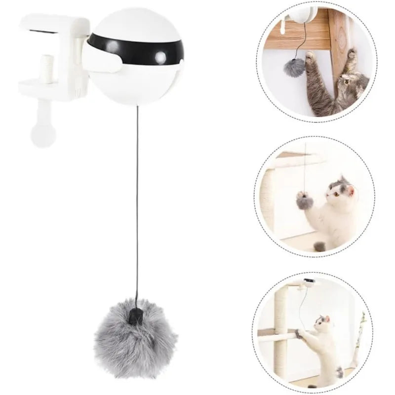 Cat toys interactive cat toys, cat teasing toy lifting ball, automatic lifting cat toy, electric fluttering cat rotating toy