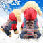 pawstrip Small Dog Clothes Warm Winter Pet Dog Jumpsuit Puppy Fleece Hoodie Chihuahua Small Medium Dog Warm Outfit Kitten Jacket