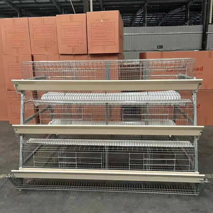 A Type Egg Cage, Three Layers and Four Doors, Capacity 96pcs, Suitable for Farms, Can Be Customized, Simple Chicken Cage