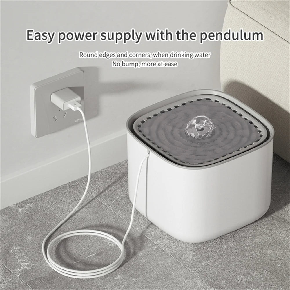 New Cat Water Fountain Ultra Quiet 3L Large Capacity Pet Auto Drinking Dispenser for Cats Dogs Inside Detachable Easy to Clean