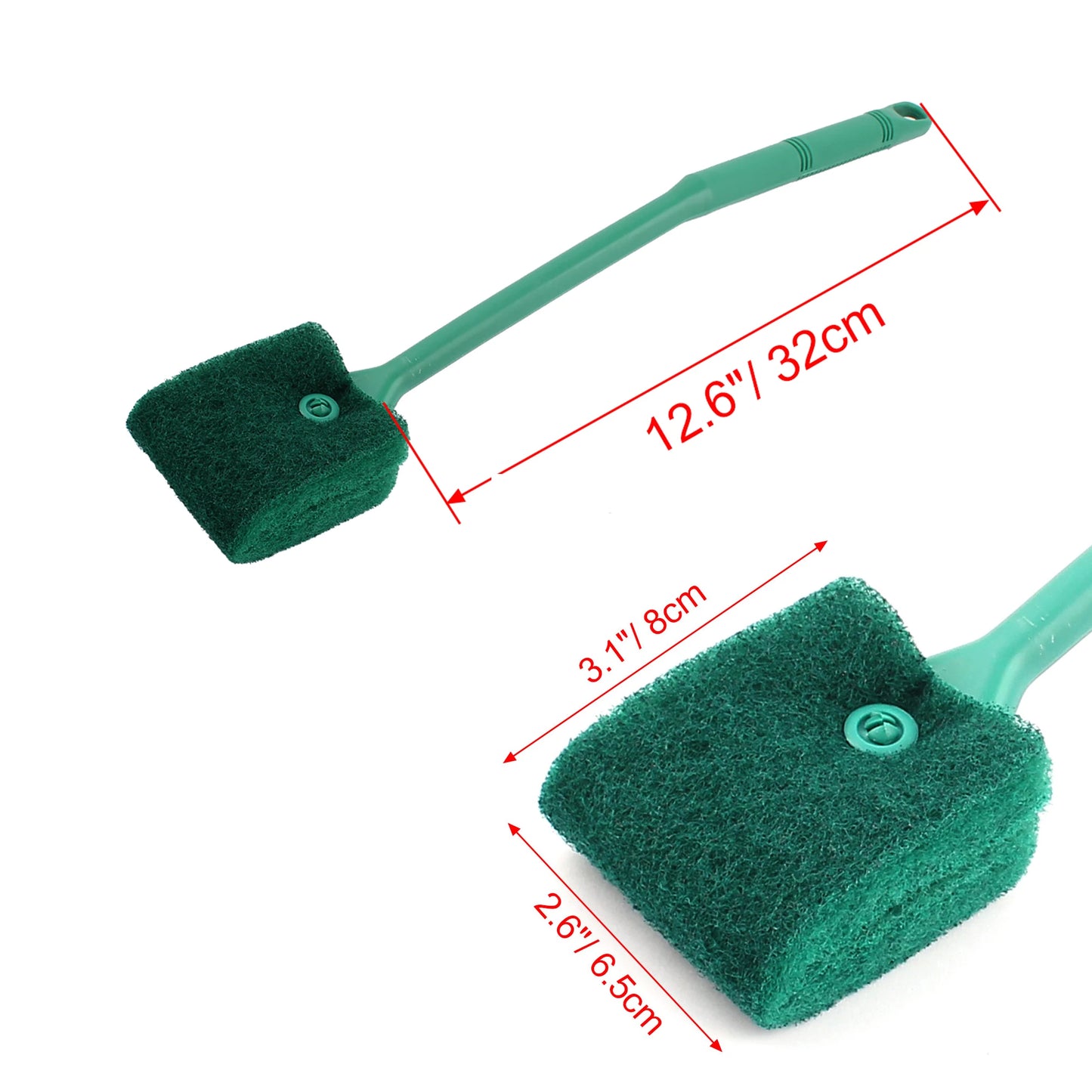 UXCELL Aquarium Cleaning Brush Double Sided Head Sponge Household Window Glass Algae Cleaner Scrubber Fish Tank Clean Tools