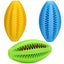 Pet Dog Chew Toys Teeth Cleaning Snack Ball Pet Dog Toy Ball Natural Rubber Super Tough Interactive Bouncy Pet Supplies