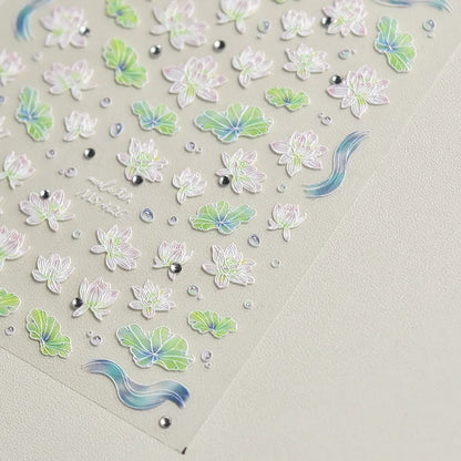 1pcs Cute Cat Claw 3D Jelly Relief Nail Stickers 3D Adhesive Stickers For Nails DIY Japanese Kawaii Slider Nail Art Decorations
