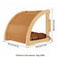 1 Piece Wooden Cat Wall Mounted House or Hammock with Climbing Ladder and Scratching Post for Kitten Playing and Sleeping