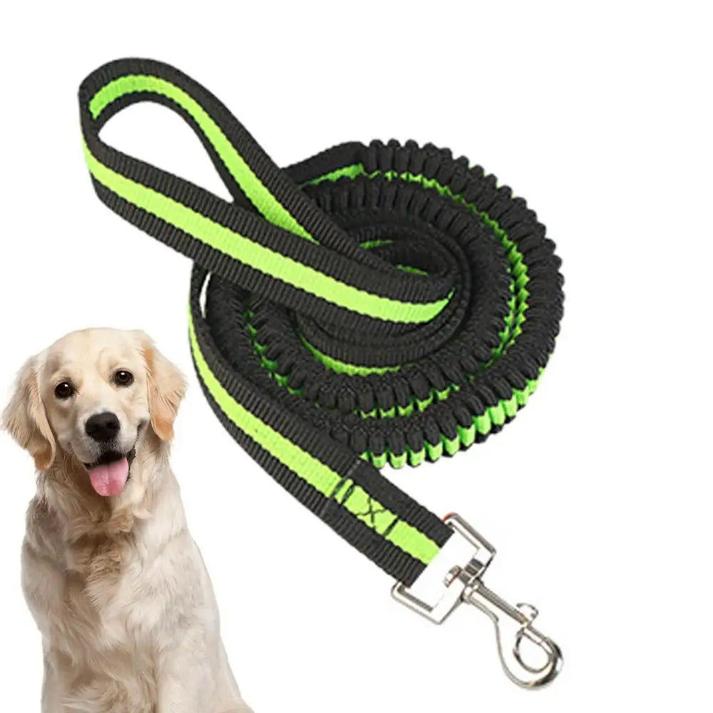 Dog Heavy Duty Durable Telescopic Nylon Dog Rope Comfortable Padded Handle Rope High-elastic Dog Safety Belt For Car