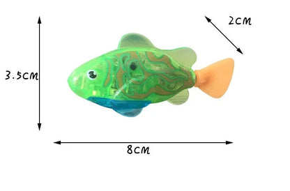 Pet Cat Toy LED Interactive Swimming Robot Fish Toy for Cat Glowing Electric Fish Toy to Stimulate Pet's Hunter Instincts