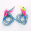Pet cat toy String tubing with feather spring elastic toy pet supplies